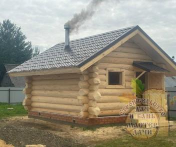 Баня дикий сруб / 4х5 по осям